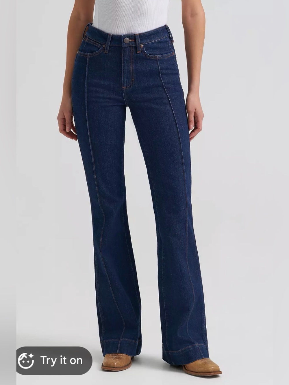 Abercrombie & Fitch Dark Blue Flare Jeans